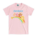 Pink - Front - Care Bears Unisex Adult Rainbow T-Shirt