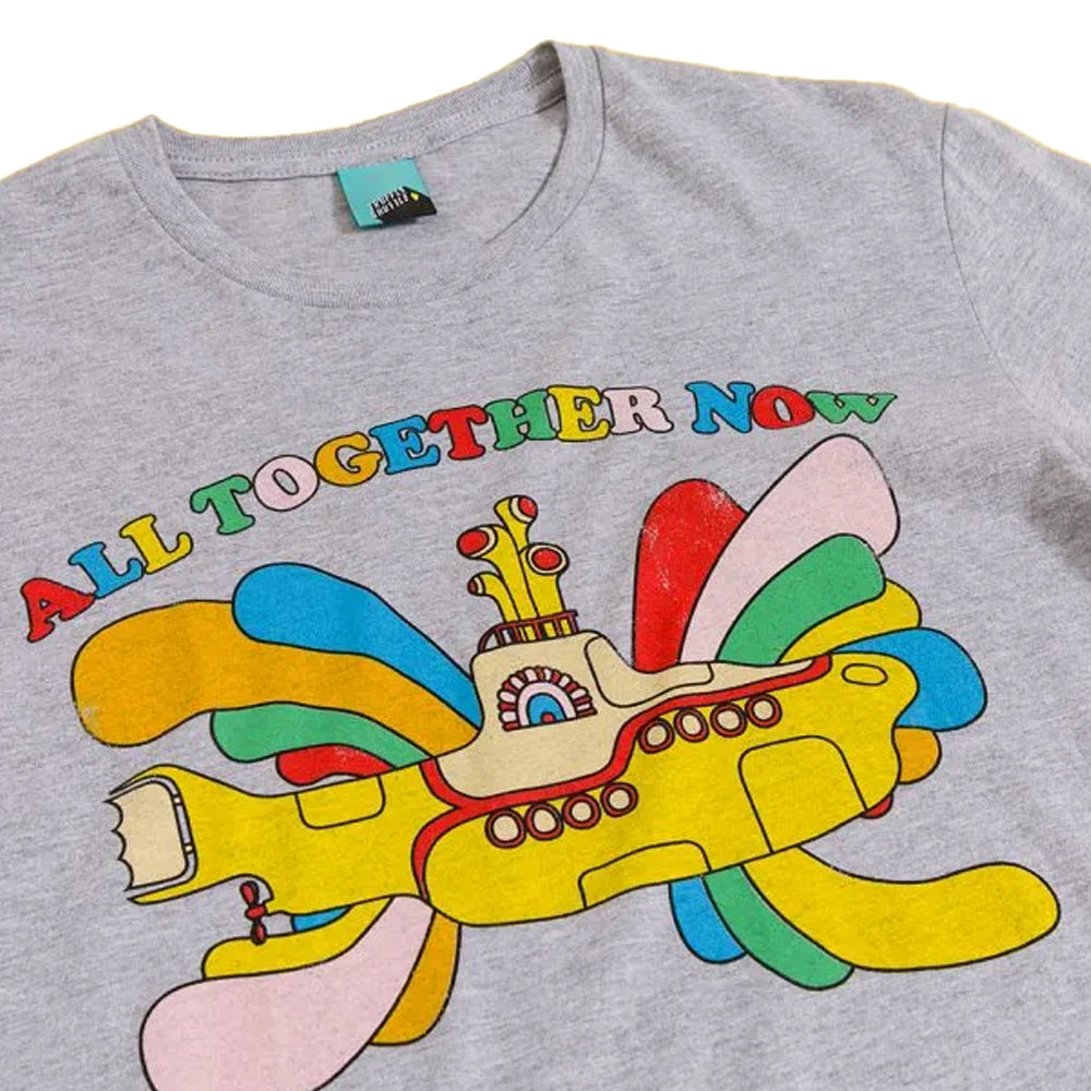 Grey - Side - The Beatles Unisex Adult Yellow Submarine All Together Now T-Shirt