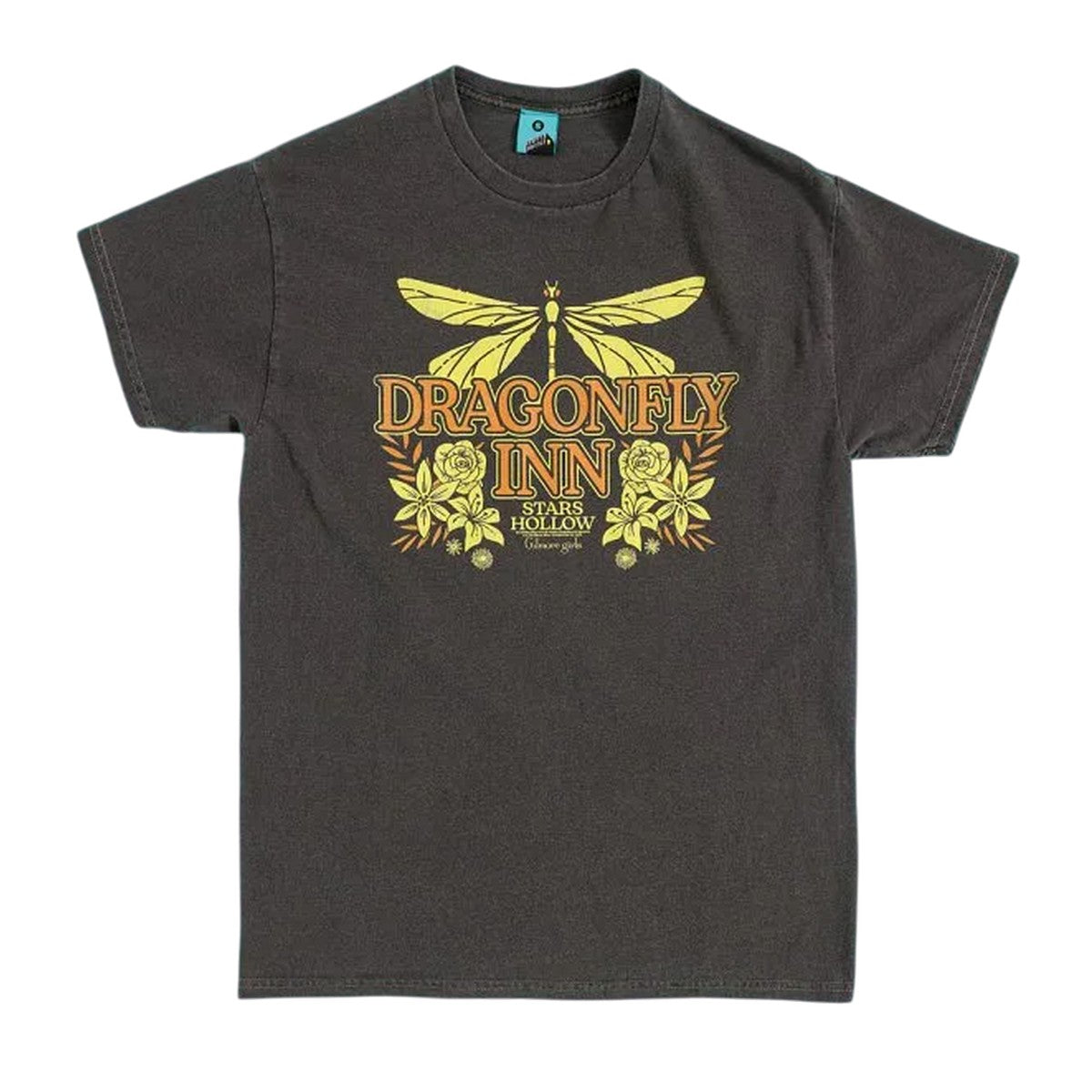 Grey - Front - Gilmore Girls Unisex Adult Dragonfly Inn Vintage Washed T-Shirt
