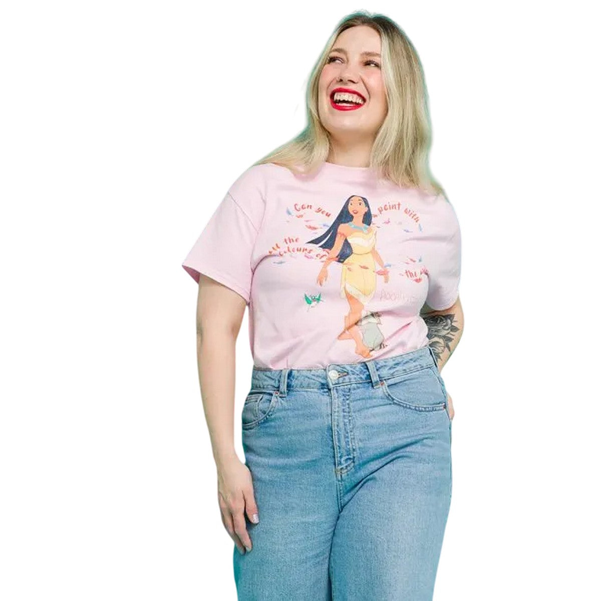 Pink - Lifestyle - Disney Unisex Adult Pocahontas T-Shirt