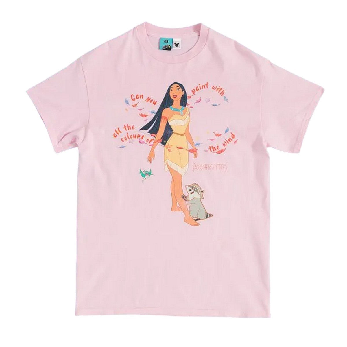 Pink - Front - Disney Unisex Adult Pocahontas T-Shirt