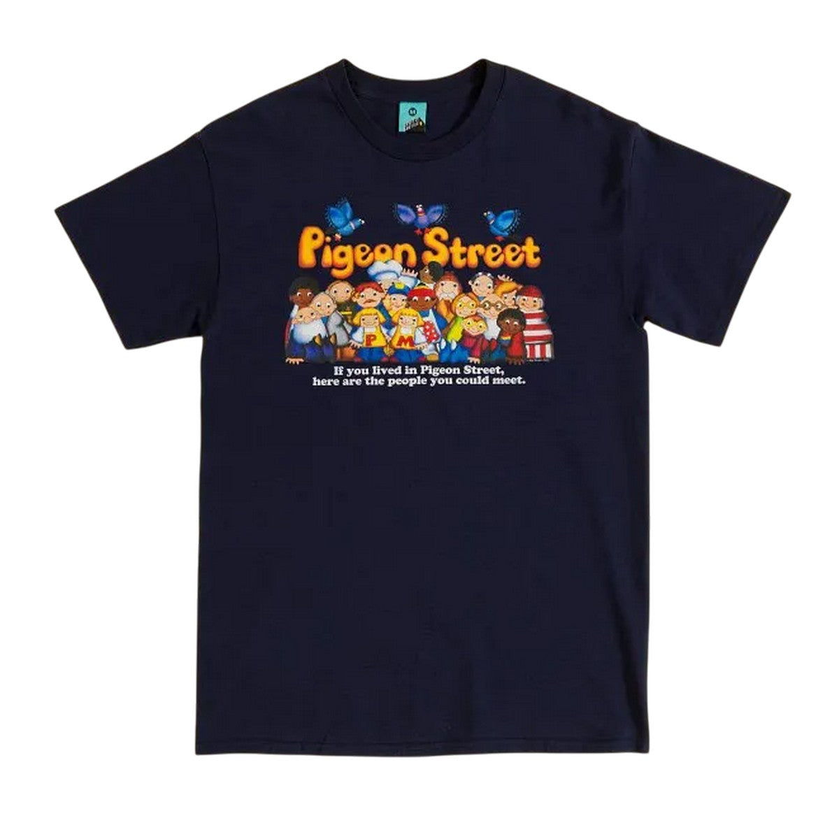 Navy Blue - Front - Pigeon Street Unisex Adult T-Shirt