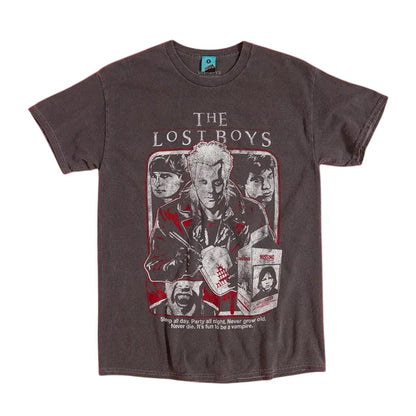 Charcoal - Front - The Lost Boys Unisex Adult Sleep All Day T-Shirt