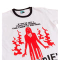 White - Side - Carrie Unisex Adult Taste For Terror Ringer T-Shirt
