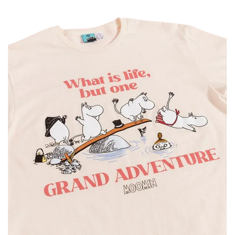 Natural - Side - Moomin Unisex Adult Grand Adventure 80th T-Shirt