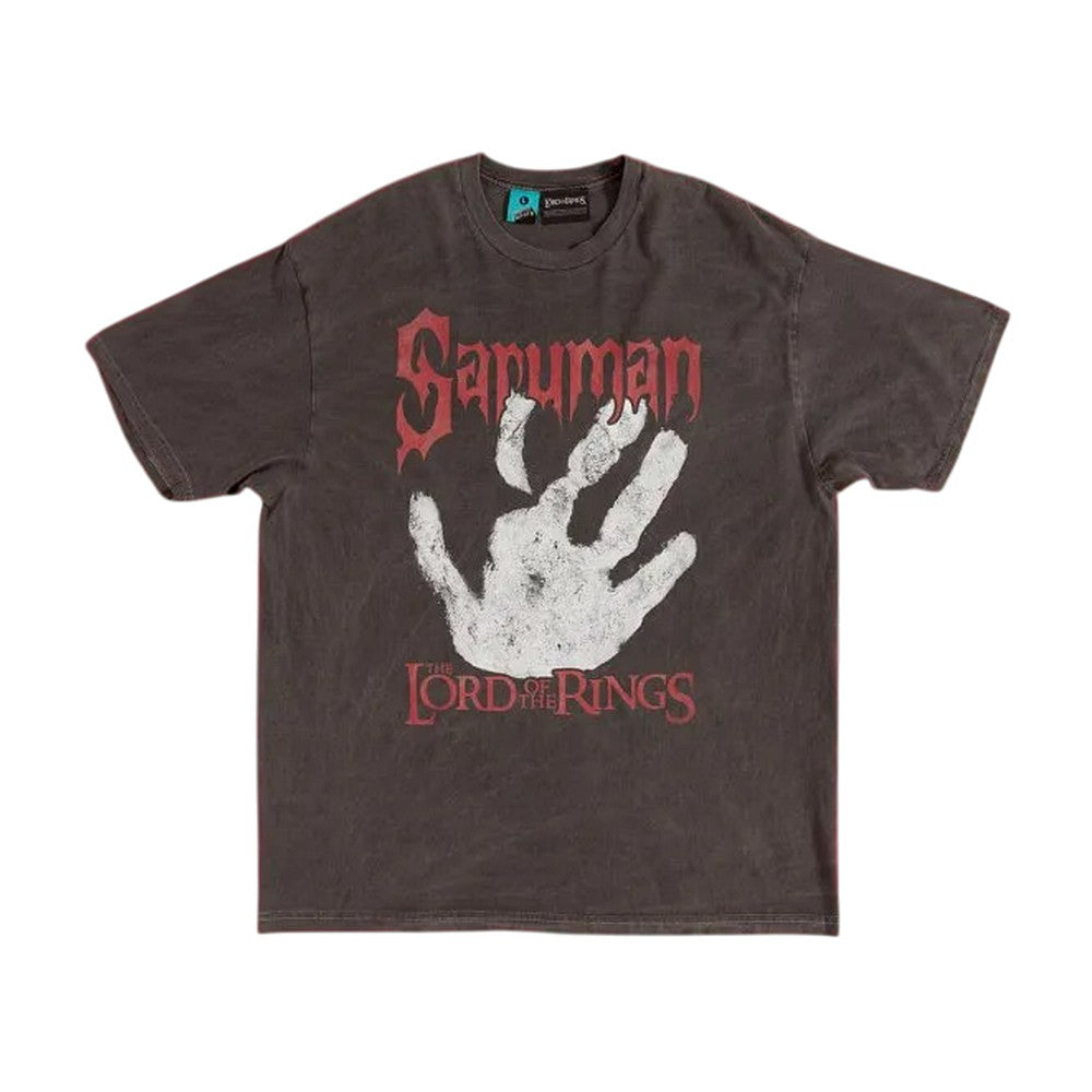Charcoal - Front - The Lord Of The Rings Unisex Adult Saruman Hand T-Shirt