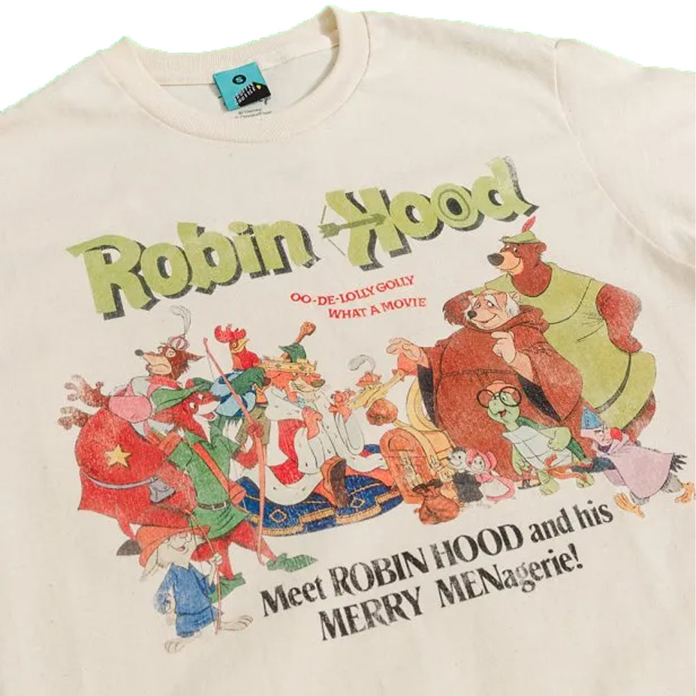 Beige - Side - Robin Hood Unisex Adult Movie Poster T-Shirt