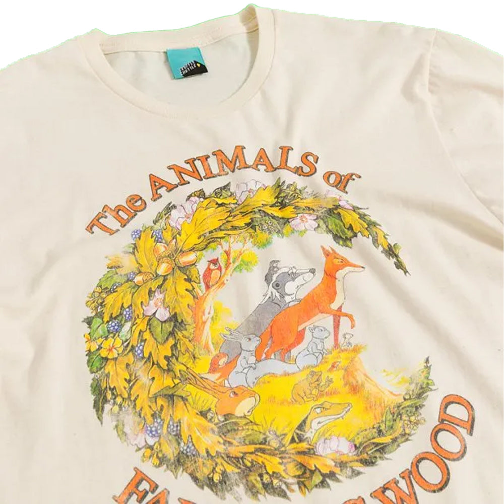 White - Side - The Animals Of Farthing Wood Unisex Adult T-Shirt