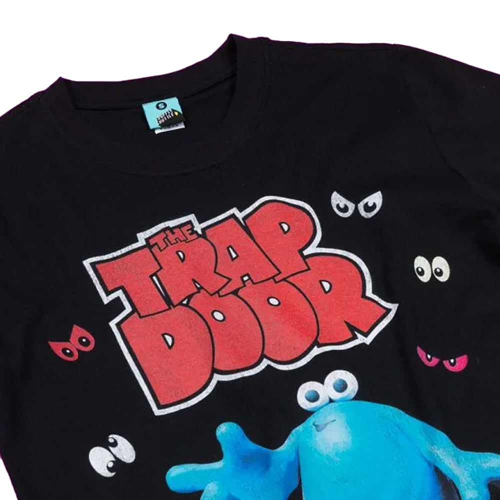 Charcoal - Side - The Trap Door Unisex Adult T-Shirt