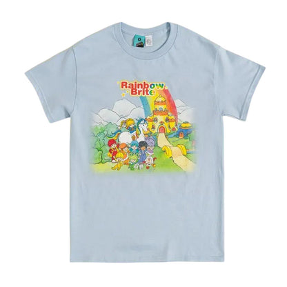 Blue - Front - Rainbow Brite Unisex Adult Colour Kids Land T-Shirt
