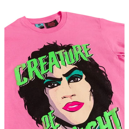 Pink - Side - The Rocky Horror Picture Show Unisex Adult Creature Of The Night T-Shirt