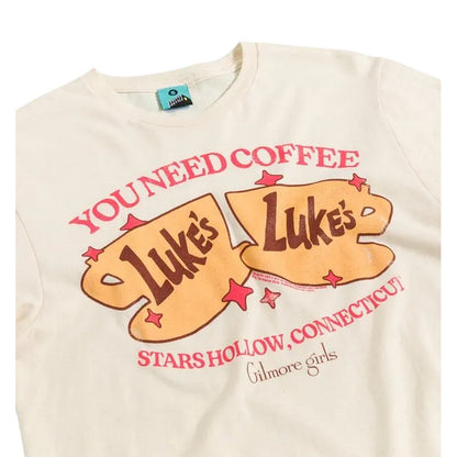 White - Side - Gilmore Girls Unisex Adult You Need Coffee T-Shirt