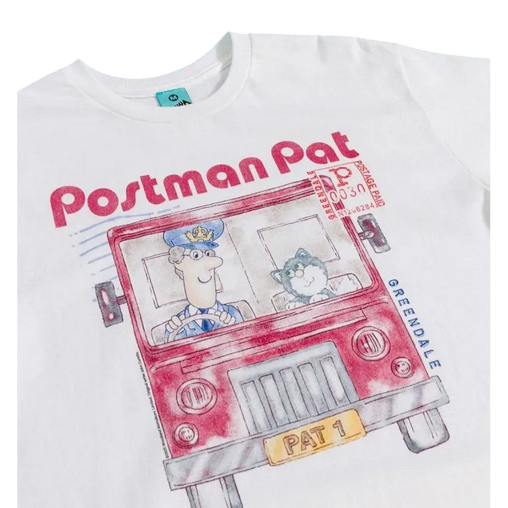 White - Side - Postman Pat Unisex Adult Jess T-Shirt