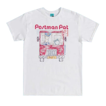 White - Front - Postman Pat Unisex Adult Jess T-Shirt