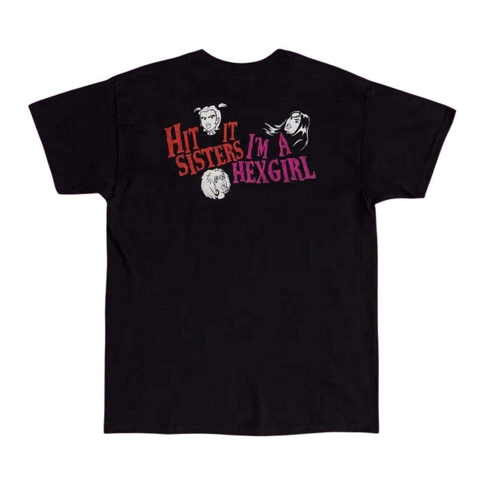 Charcoal - Back - Hex Girls Unisex Adult The Good Bad Girls T-Shirt