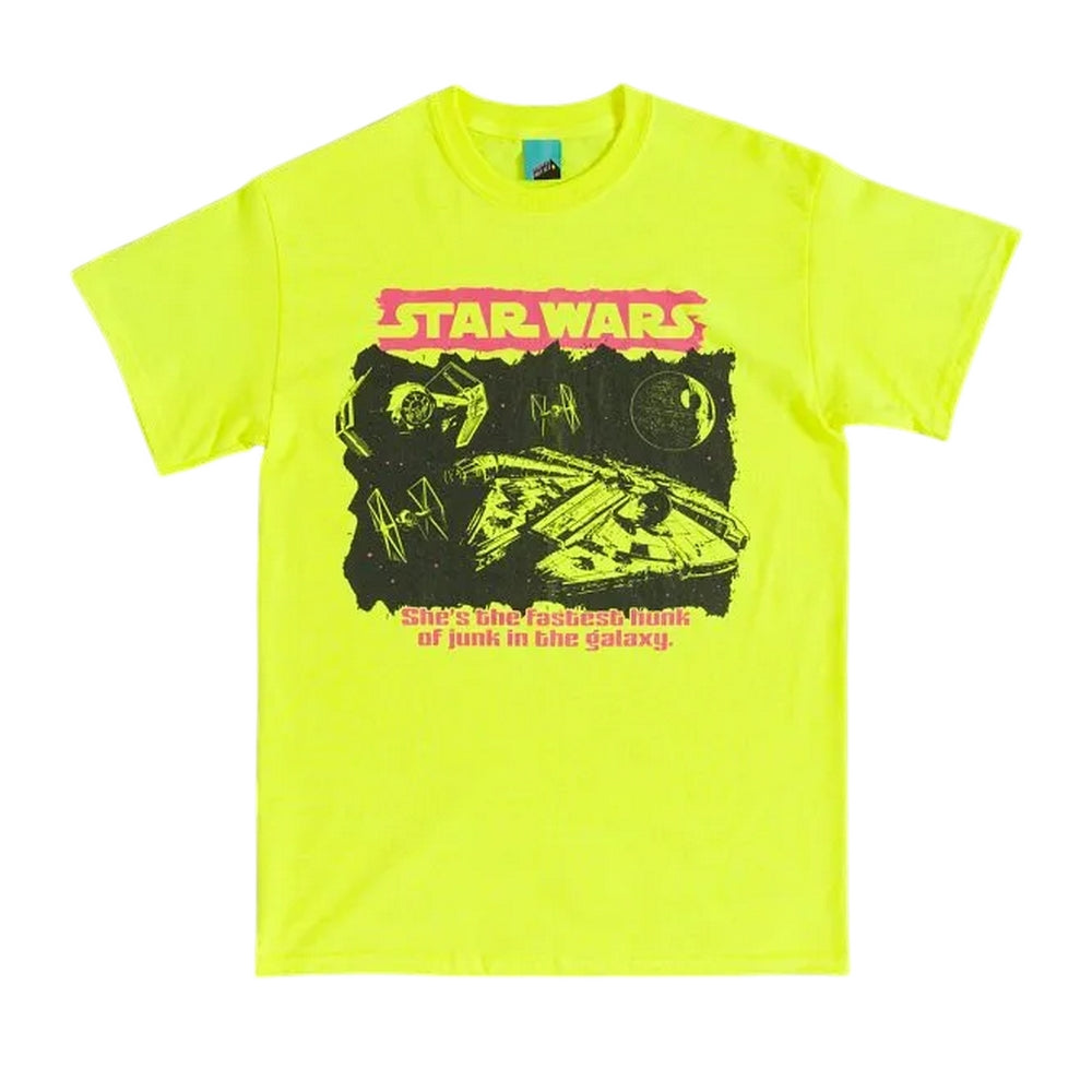 Yellow - Front - Star Wars Unisex Adult Hunk Of Junk In The Galaxy T-Shirt