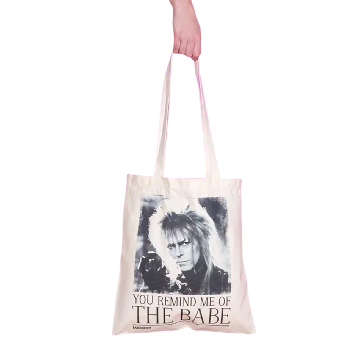 Ecru - Front - Labyrinth You Remind Me Of The Babe Canvas Tote Bag