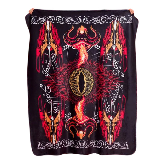 Red-Black - Front - The Lord Of The Rings Blanket