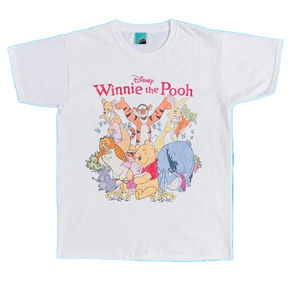 White - Front - Winnie the Pooh Unisex Adult Friends T-Shirt