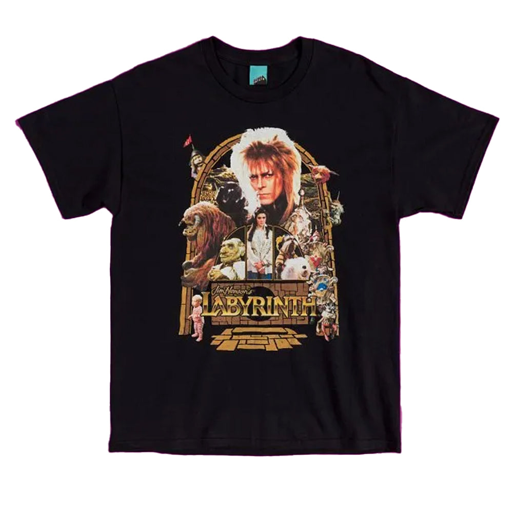 Black - Front - Labyrinth Unisex Adult T-Shirt