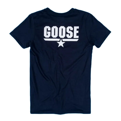 Blue - Back - Top Gun Unisex Adult Goose Back Print T-Shirt