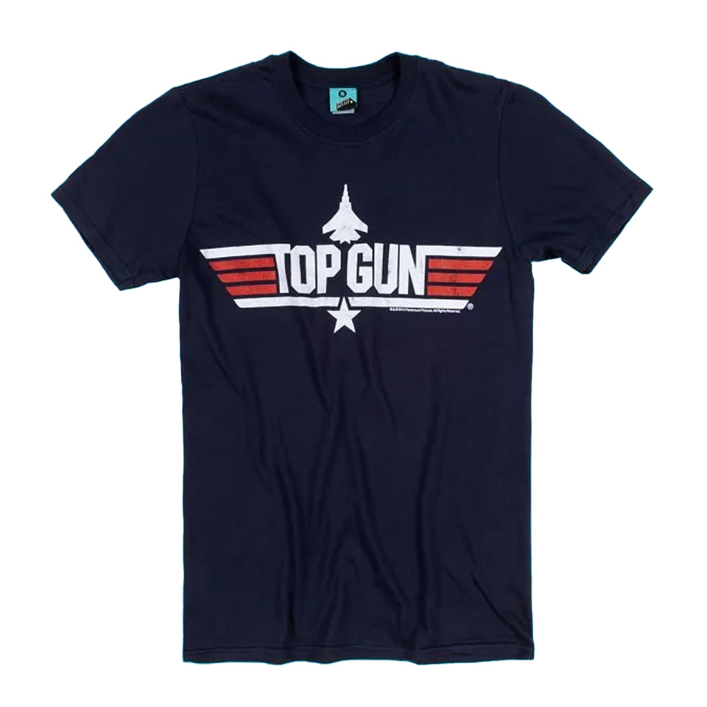 Blue - Front - Top Gun Unisex Adult Goose Back Print T-Shirt