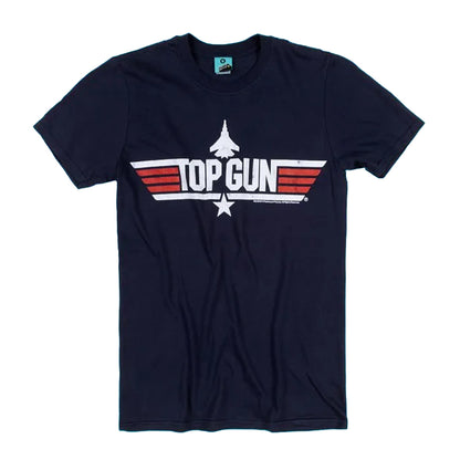 Blue - Front - Top Gun Unisex Adult Goose Back Print T-Shirt