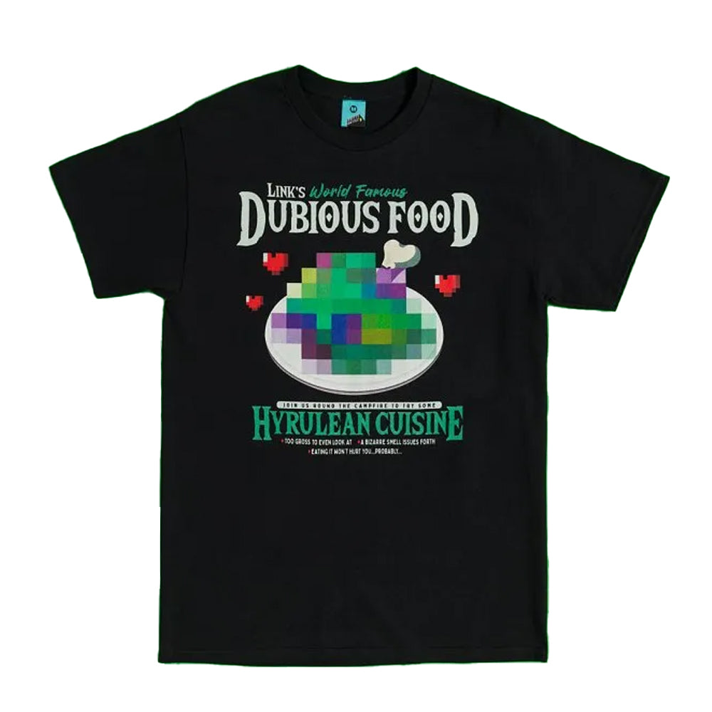 Black - Front - The Legend Of Zelda Unisex Adult Inspired Dubious Food T-Shirt