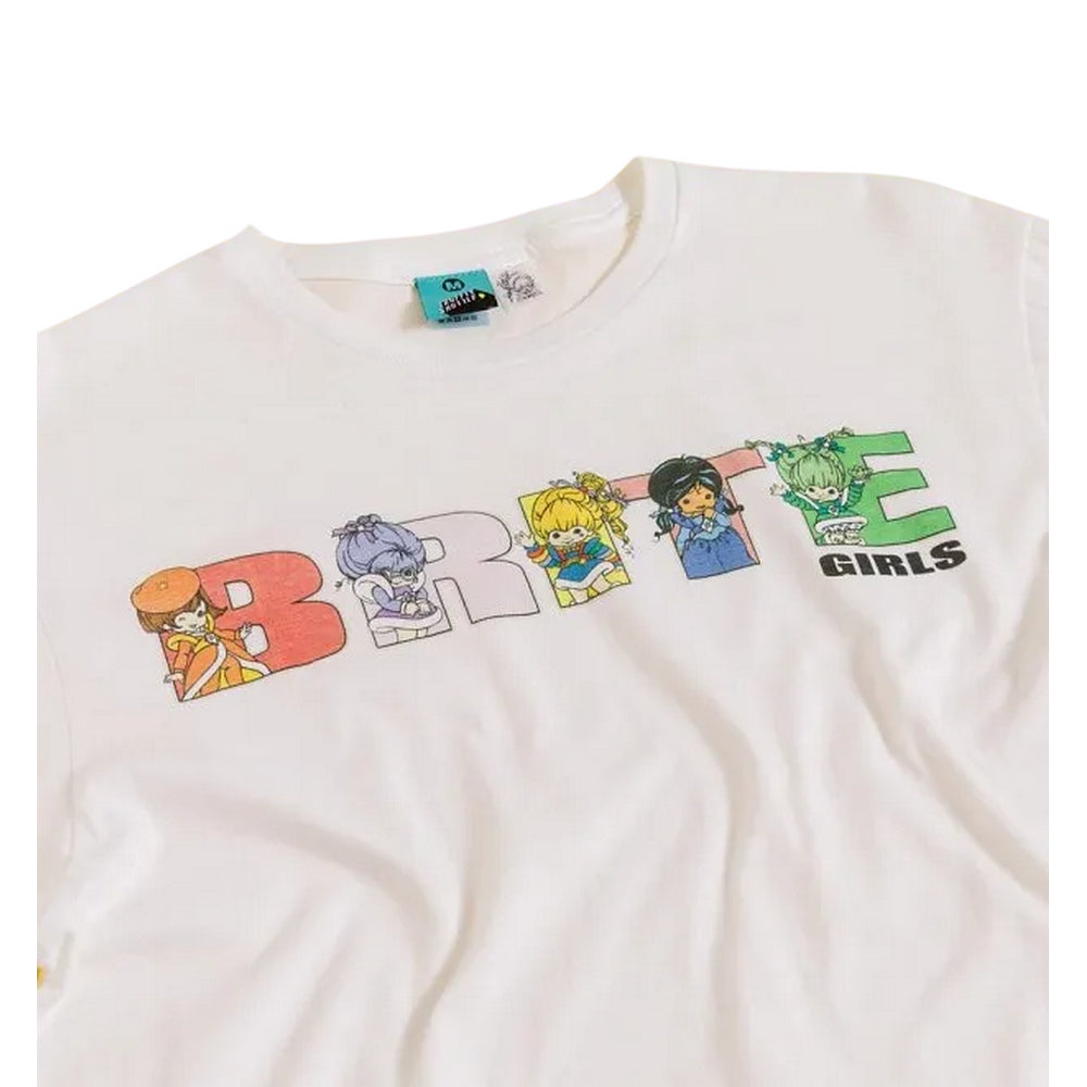 White - Side - Rainbow Brite Unisex Adult Girls T-Shirt