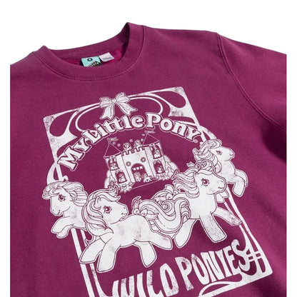 Purple - Side - My Little Pony Unisex Adult Wild Ponies Sweatshirt