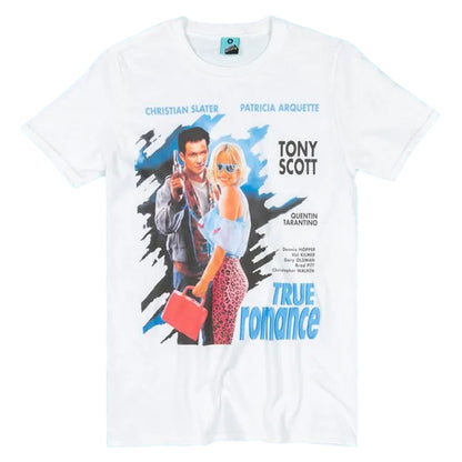 White - Front - True Romance Unisex Adult Movie Poster T-Shirt