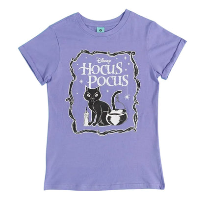 Purple - Back - Hocus Pocus Womens-Ladies Thackery Binx Pyjama Set