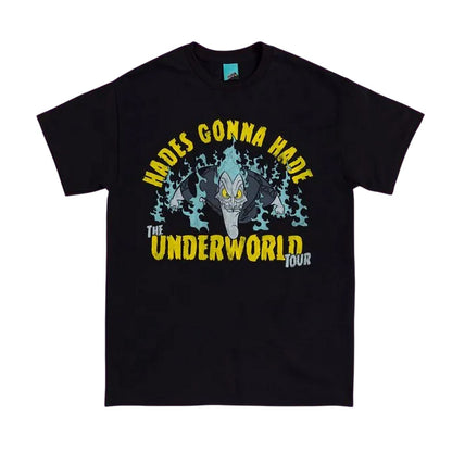 Black - Front - Hercules Unisex Adult Underworld Tour Hades T-Shirt