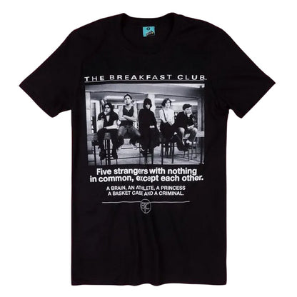 Black - Front - The Breakfast Club Unisex Adult Detention T-Shirt