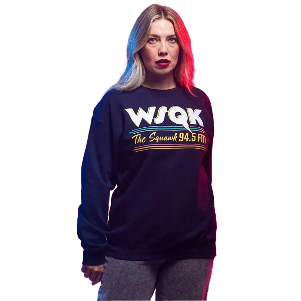 Blue - Lifestyle - Stranger Things Unisex Adult WSQK Logo Sweater Top
