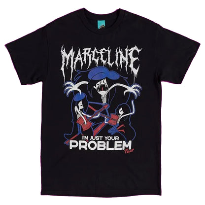 Black - Front - Adventure Time Unisex Adult Just Your Problem Tour Marceline T-Shirt