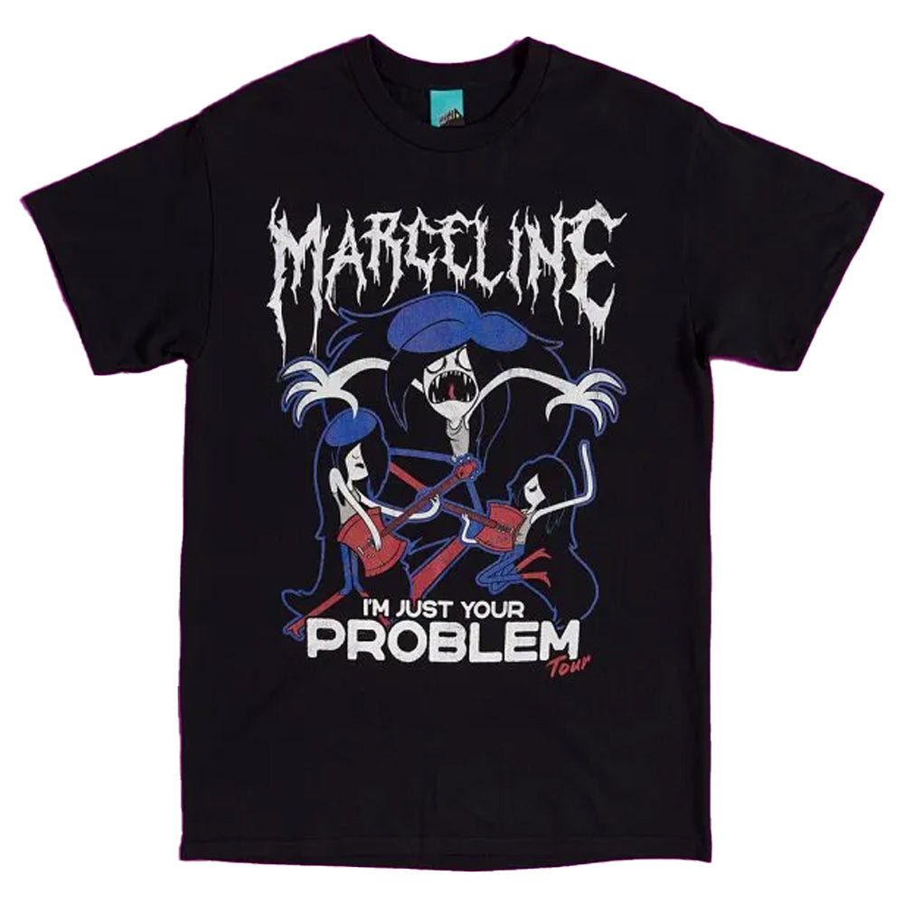Black - Front - Adventure Time Unisex Adult Just Your Problem Tour Marceline T-Shirt