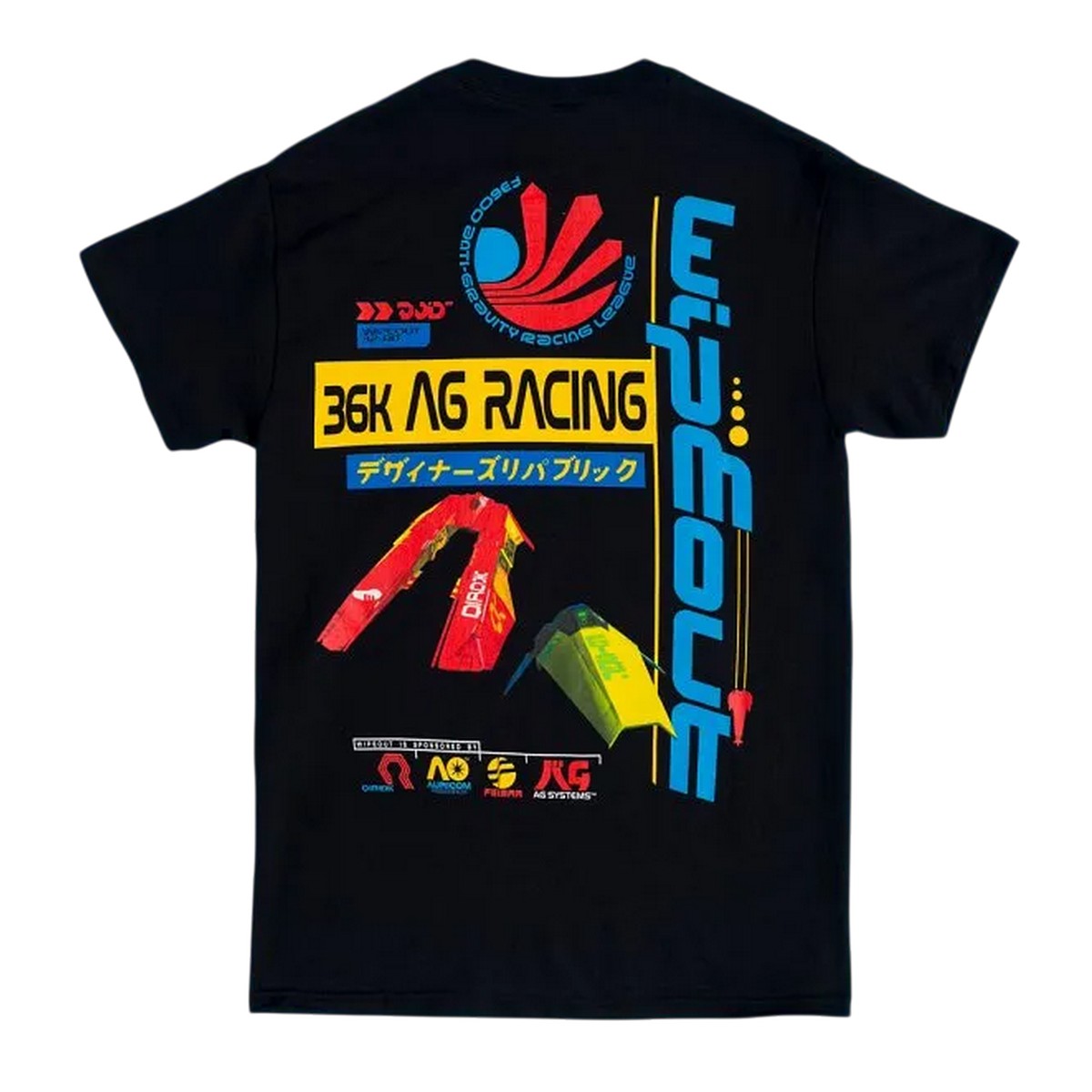 Black - Back - The Goonies Unisex Adult Wipeout T-Shirt