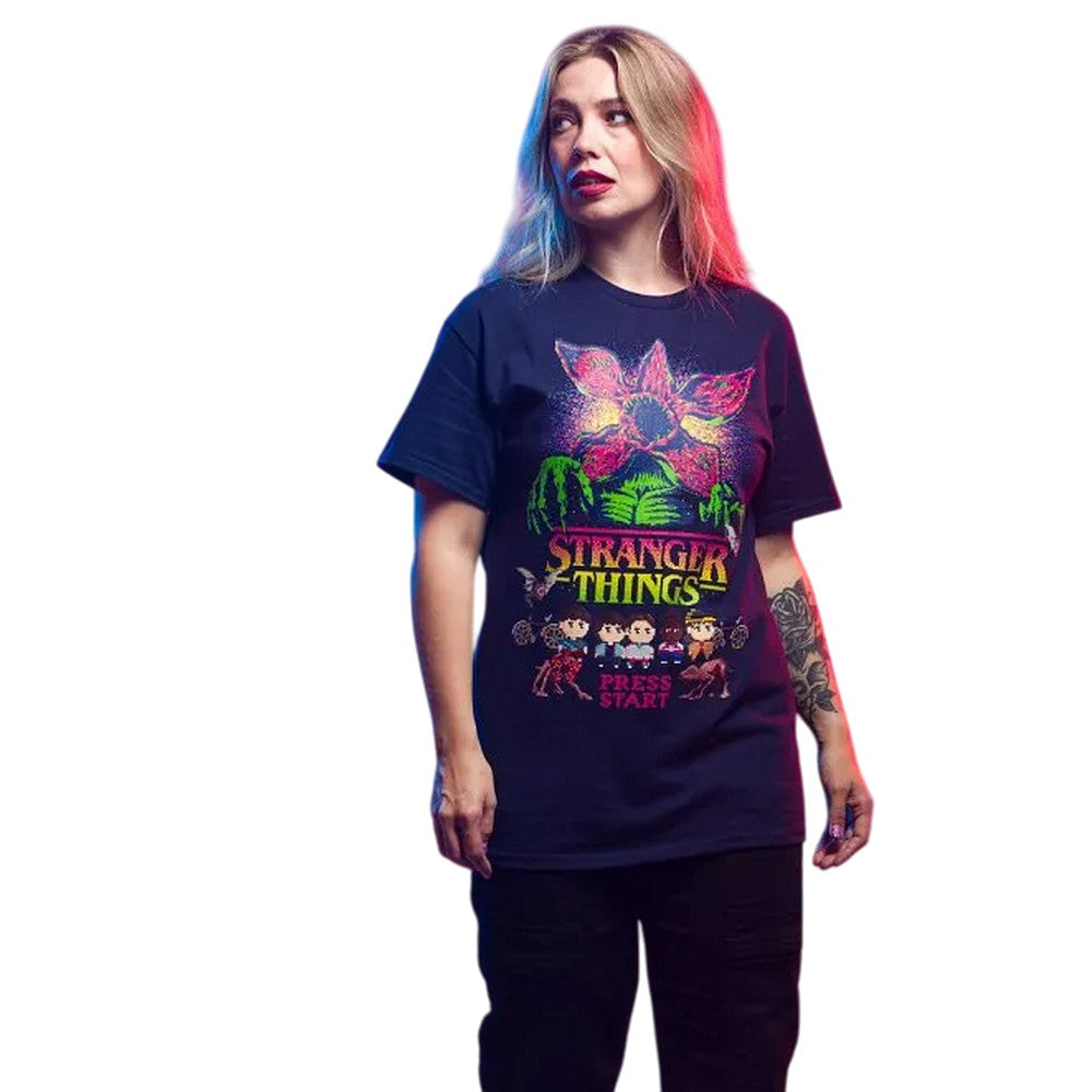 Blue - Lifestyle - Stranger Things Unisex Adult Adventure Pixel T-Shirt