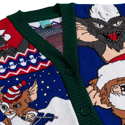 Multicoloured - Lifestyle - Gremlins Womens-Ladies Knitted Christmas Cardigan