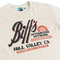 White - Side - Back To The Future Unisex Adult Biffs Automotive Detailing T-Shirt