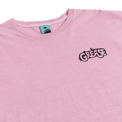 Pink - Side - Grease Womens-Ladies Vintage Washed T-Shirt