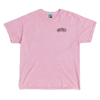 Pink - Front - Grease Womens-Ladies Vintage Washed T-Shirt