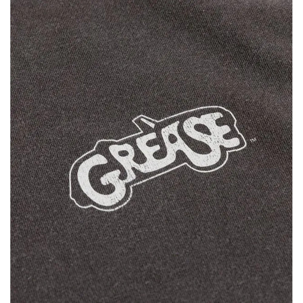 Charcoal - Lifestyle - Grease Unisex Adult T-Birds Back Print Washed T-Shirt