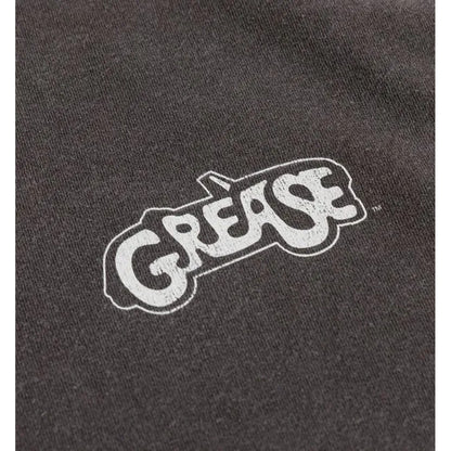 Charcoal - Lifestyle - Grease Unisex Adult T-Birds Back Print Washed T-Shirt