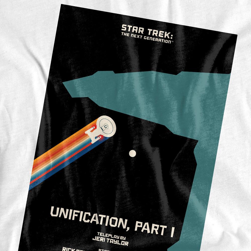 White - Back - Star Trek Unisex Adult The Next Generation Season 5 Episode 7 T-Shirt