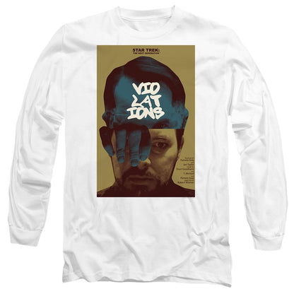 White - Side - Star Trek Unisex Adult The Next Generation Season 5 Episode 12 T-Shirt