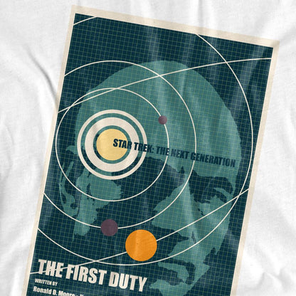 White - Back - Star Trek Unisex Adult The Next Generation Season 5 Episode 19 T-Shirt