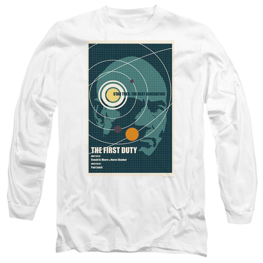 White - Side - Star Trek Unisex Adult The Next Generation Season 5 Episode 19 T-Shirt