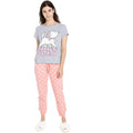 Grey-Pink - Front - The Aristocats Womens-Ladies So Fancy Marie Long Pyjama Set